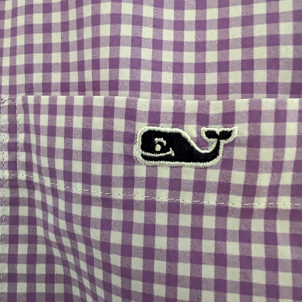 Men’s Vineyard Vines Wht/Lilac  Performance Button Down- Size SM - Picture 15 of 15
